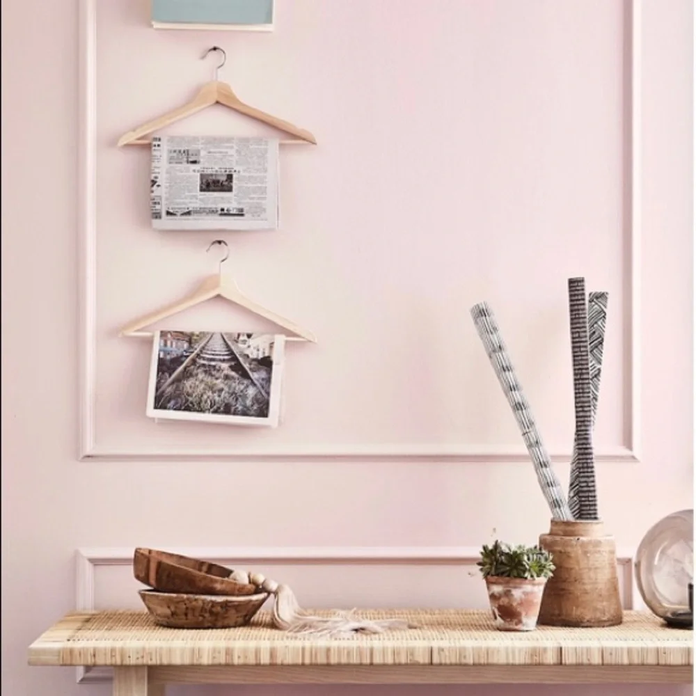 Set of 8 BUMERANG Hanger natural closet organize